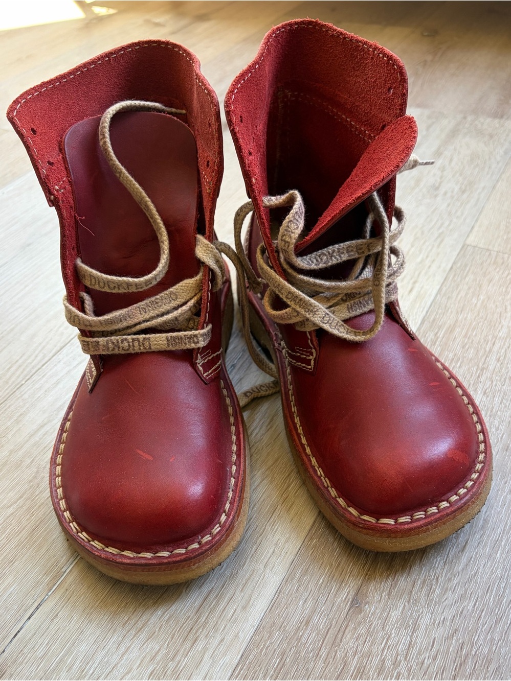 Duckfeet Fåborg Bordo Red Leather Boots EU 41 Unisex W10-10.5 / M8.5